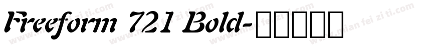 Freeform 721 Bold字体转换